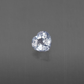 Zafiro azul natural de 0,32 ct, forma de corazón, VS-SI