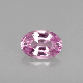 Zafiro rosa natural de 0,60 ct, corte óvalo, VVS-VS