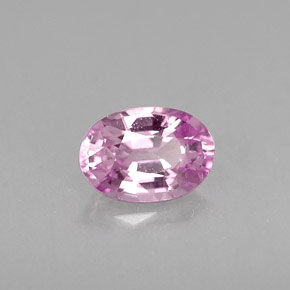 Zafiro rosa natural de 0,60 ct, corte óvalo, VVS-VS