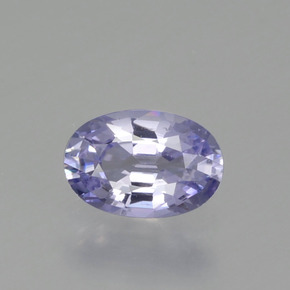 Zafiro azul natural de 0,58 ct, corte óvalo, VVS-VS