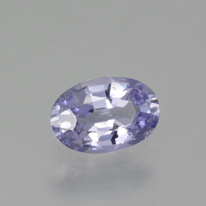 Zafiro azul natural de 0,58 ct, corte óvalo, VVS-VS