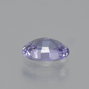 Zafiro azul natural de 0,58 ct, corte óvalo, VVS-VS