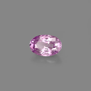 Zafiro violeta natural de 0,61 ct, corte óvalo, VVS-VS