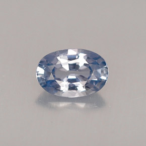 Zafiro azul natural de 0,56 ct, corte óvalo, VVS-VS