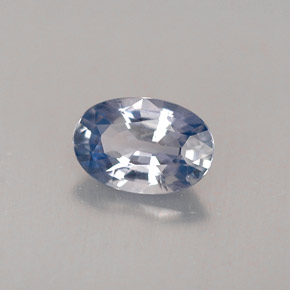Zafiro azul natural de 0,56 ct, corte óvalo, VVS-VS