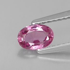 Zafiro rosa natural de 0,68 ct, corte óvalo, VVS-VS