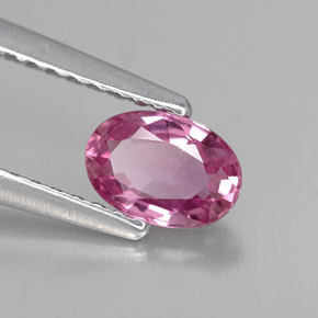 Zafiro rosa natural de 0,68 ct, corte óvalo, VVS-VS
