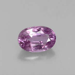 Zafiro violeta natural de 0,63 ct, corte óvalo, VS