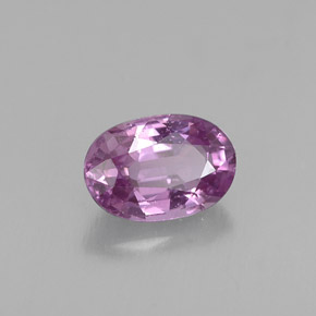 Zafiro violeta natural de 0,63 ct, corte óvalo, VS