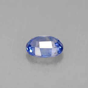 Zafiro azul natural de 0,88 ct, corte óvalo, VVS