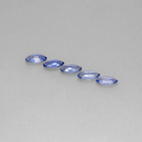 Gemas de zafiro azul natural de  ct, marquesa, VVS-VS
