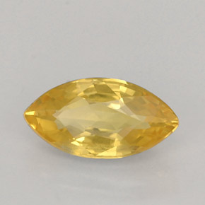 Zafiro amarillo natural de 1,01 ct, marquesa, VS