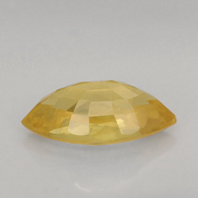 Zafiro amarillo natural de 1,01 ct, marquesa, VS