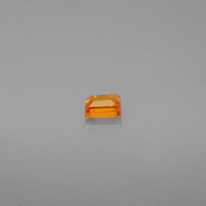 Zafiro naranja natural de 0,25 ct, baguette, VS