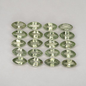 Gemas de zafiro verde natural de  ct, marquesa, VS