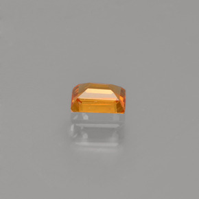 Zafiro naranja natural de 0,24 ct, baguette, VVS
