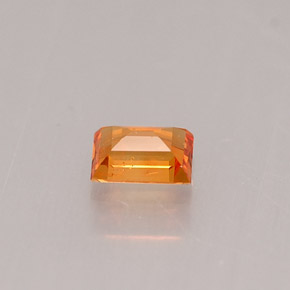 Zafiro naranja natural de 0,27 ct, baguette, VS-SI
