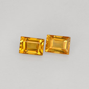 Gemas de zafiro amarillo natural de  ct, baguette, VVS-VS