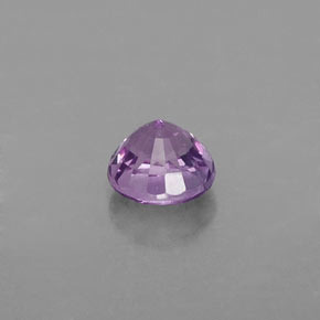 Zafiro rosa natural de 0,48 ct, corte redondo, VVS-VS