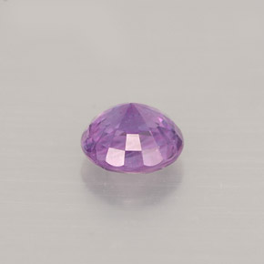 Zafiro violeta natural de 0,52 ct, corte redondo, VVS-VS