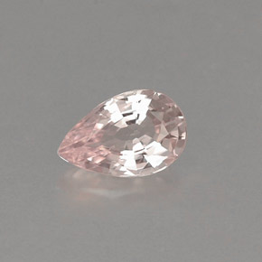 Zafiro rosa natural de 0,48 ct, en forma de pera, VVS-VS