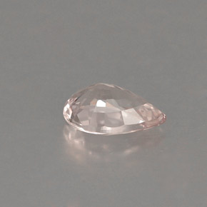 Zafiro rosa natural de 0,48 ct, en forma de pera, VVS-VS