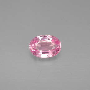 Zafiro rosa natural de 0,58 ct, corte óvalo, VVS-VS