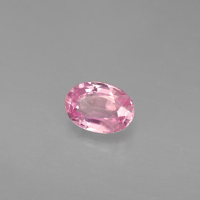 Zafiro rosa natural de 0,58 ct, corte óvalo, VVS-VS