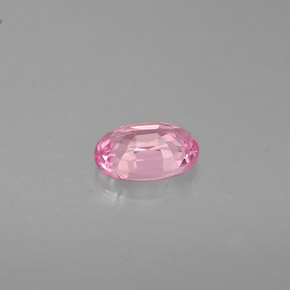 Zafiro rosa natural de 0,58 ct, corte óvalo, VVS-VS