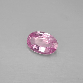 Zafiro rosa natural de 0,47 ct, corte óvalo, VVS-VS