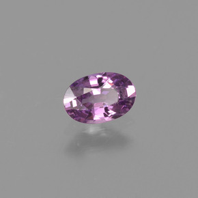 Zafiro violeta natural de 0,57 ct, corte óvalo, VVS-VS