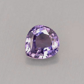 Zafiro violeta natural de 0,53 ct, en forma de pera, VS