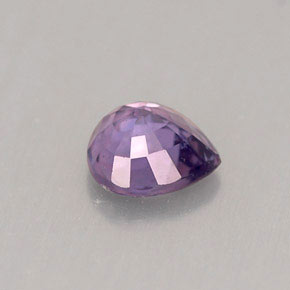 Zafiro violeta natural de 0,53 ct, en forma de pera, VS