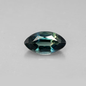 Zafiro verde natural de 1,47 ct, marquesa, VVS