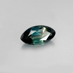Zafiro verde natural de 1,47 ct, marquesa, VVS