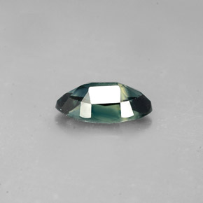 Zafiro verde natural de 1,47 ct, marquesa, VVS
