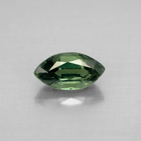 Zafiro verde natural de 1,40 ct, marquesa, VS