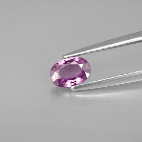 Zafiro violeta natural de 0,46 ct, corte óvalo, VVS