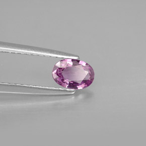Zafiro violeta natural de 0,46 ct, corte óvalo, VVS