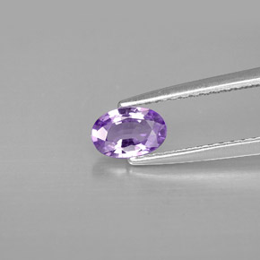 Zafiro violeta natural de 0,47 ct, corte óvalo, VVS-VS