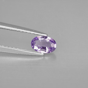 Zafiro violeta natural de 0,47 ct, corte óvalo, VVS-VS