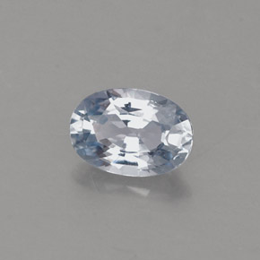 Zafiro azul natural de 0,60 ct, corte óvalo, VVS-VS