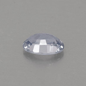 Zafiro azul natural de 0,60 ct, corte óvalo, VVS-VS