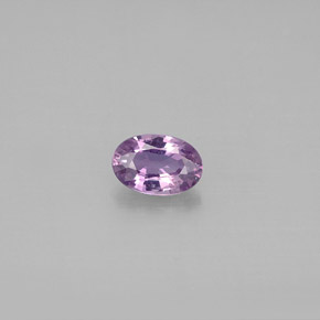 Zafiro violeta natural de 0,59 ct, corte óvalo, VS