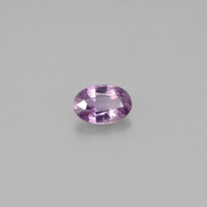 Zafiro violeta natural de 0,59 ct, corte óvalo, VS