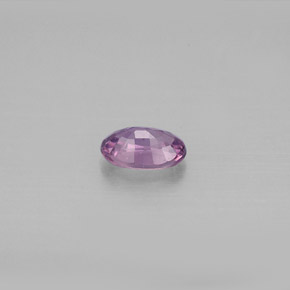 Zafiro violeta natural de 0,59 ct, corte óvalo, VS