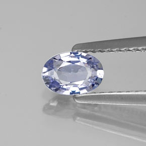 Zafiro violeta natural de 0,60 ct, corte óvalo, VVS-VS