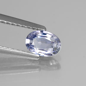 Zafiro violeta natural de 0,60 ct, corte óvalo, VVS-VS