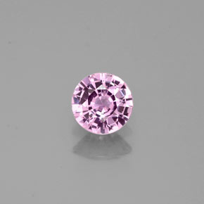 Zafiro violeta natural de 0,42 ct, corte redondo, VVS-VS