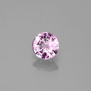 Zafiro violeta natural de 0,42 ct, corte redondo, VVS-VS
